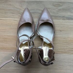 Michael Kors Taupe and Brown Heels
